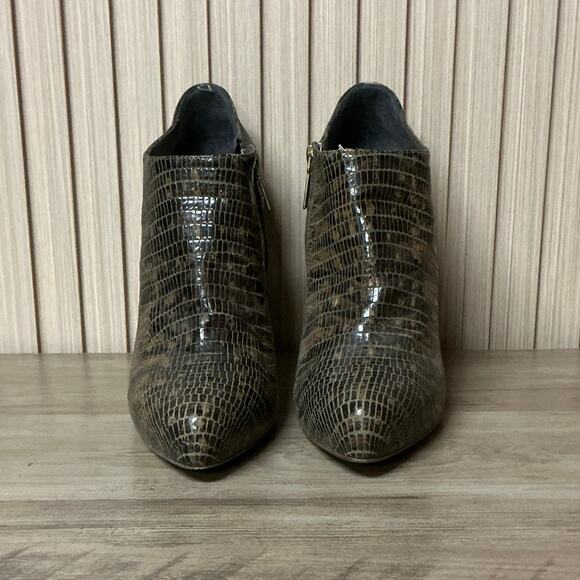 Christian Dior Lizard Embossed Leather Ankle Boots EU 39 / US 9 - Picture 5 of 11